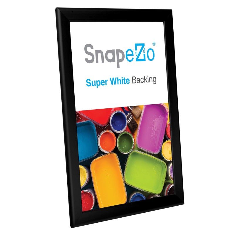 SnapeZo Photo Frame 11x17, Black, 1.25 Inch Aluminum Profile, Front-Loading Snap Frame, Wall Mounting, Professional Series - Image 2